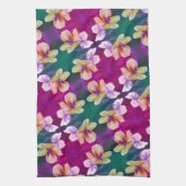 Linge De Cuisine Fleur sauvage jaune délicat Motif d'art Abstrait (Vertical)