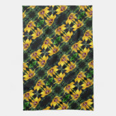 Linge De Cuisine Fleur Susan Black Eyed dépliant Motif (Vertical)