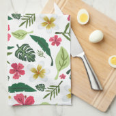 Linge De Cuisine Fleur tropicale (Quart Plié)
