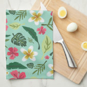 Linge De Cuisine Fleur tropicale (Quart Plié)