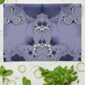 Linge De Cuisine Fleur violette (Plié)