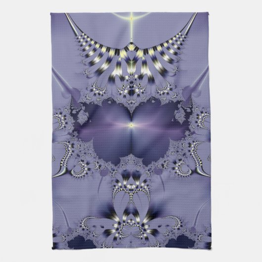 Linge De Cuisine Fleur violette (Vertical)