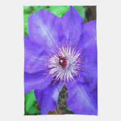 Linge De Cuisine Fleur violette Clematis (Vertical)