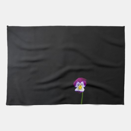 Linge De Cuisine Fleur violette ktcnm (Horizontal)