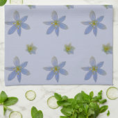 Linge De Cuisine fleurir en blanc (Plié)