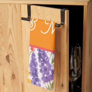 Linge De Cuisine fleurit de jardin d'été brillant