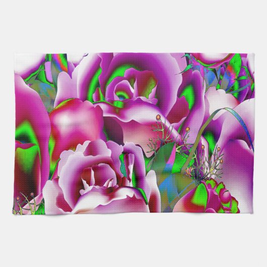 Linge De Cuisine Fleurs (Horizontal)