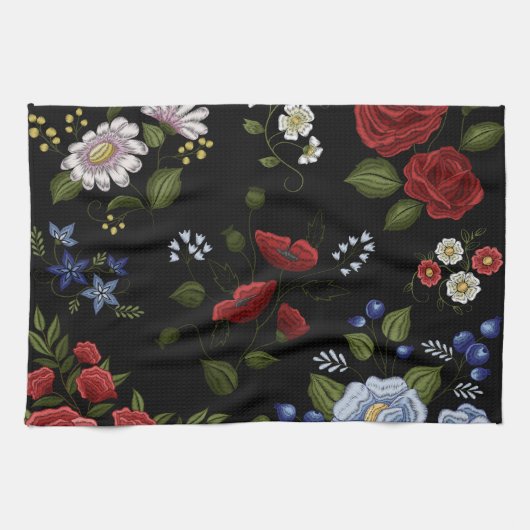 Linge De Cuisine Fleurs (Horizontal)