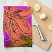 LINGE DE CUISINE FLEURS (Quart Plié)