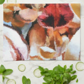 LINGE DE CUISINE FLEURS (Plié)