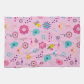 Linge De Cuisine Fleurs Abeilles Et Oiseaux (Horizontal)