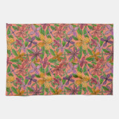 Linge De Cuisine Fleurs amicales (Horizontal)