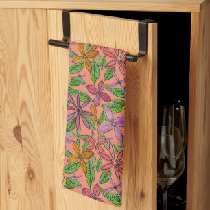 Linge De Cuisine Fleurs amicales