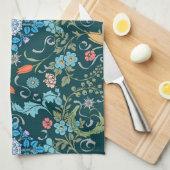 Linge De Cuisine Fleurs, Art nouveau, style William Morris (Quart Plié)