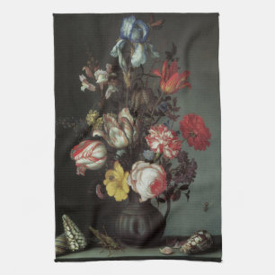 Linge De Cuisine Fleurs Baroques Anciennes de Balthasar van der Ast