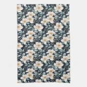 Linge De Cuisine Fleurs blanches (Vertical)