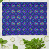 Linge De Cuisine fleurs bleues (Plié)