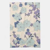 Linge De Cuisine Fleurs Bleues, Fleurs Violettes, Motif Floral (Vertical)