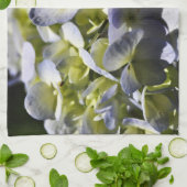 Linge De Cuisine Fleurs Blue Hydrangeas (Plié)