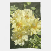 Linge De Cuisine Fleurs botaniques jaunes (Vertical)