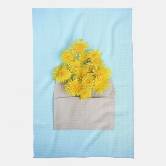 Linge De Cuisine Fleurs | Dandelions dans l'enveloppe (Vertical)
