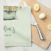 Linge De Cuisine Fleurs dans un pot Cozy Shabby Mignon (Quart Plié)