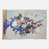 Linge De Cuisine Fleurs dans un Vase Rococo, Paul Cezanne (Horizontal)