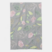 Linge De Cuisine Fleurs d'aquarelle festive 2 (Vertical)