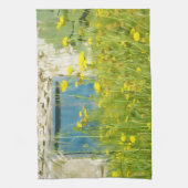 Linge De Cuisine Fleurs d'aquarelle jaune (Vertical)