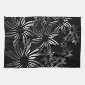 Linge De Cuisine Fleurs d'argent (Horizontal)