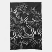 Linge De Cuisine Fleurs d'argent (Vertical)