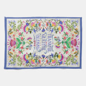 Linge De Cuisine Fleurs d'art populaire | Remerciements, Reconnaiss (Horizontal)