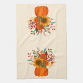 Linge De Cuisine Fleurs d'automne modernes en Citrouille (Vertical)