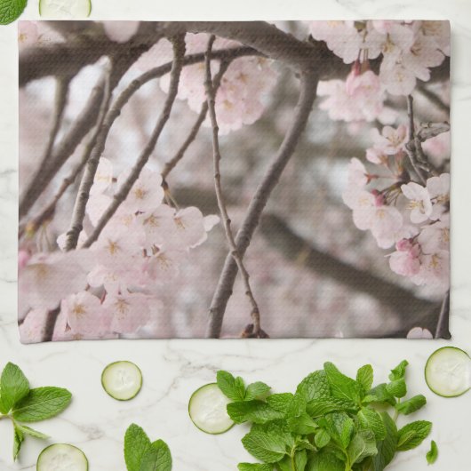 Linge De Cuisine Fleurs de cerisier (Plié)