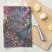 Linge De Cuisine Fleurs de cerisier et fleurs de printemps roses d' (Quart Plié)