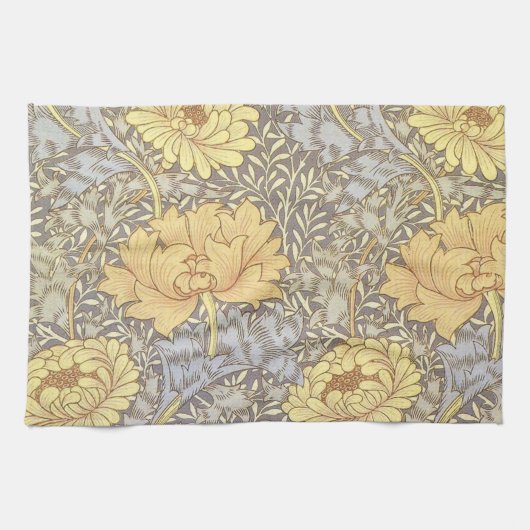 Linge De Cuisine Fleurs de chrysanthème de William Morris (Horizontal)