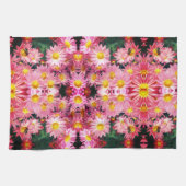 Linge De Cuisine Fleurs De Faisée Rose Et Motif De Bumble (Horizontal)