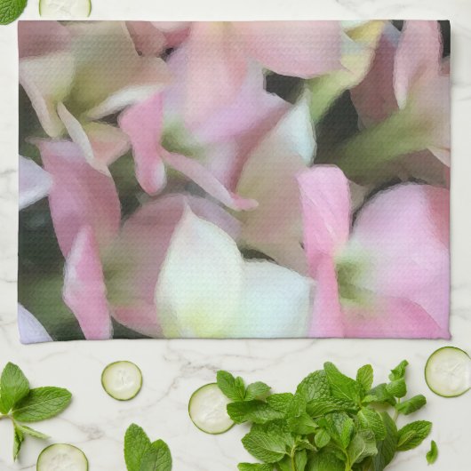 Linge De Cuisine Fleurs de Kalanchoe (Plié)