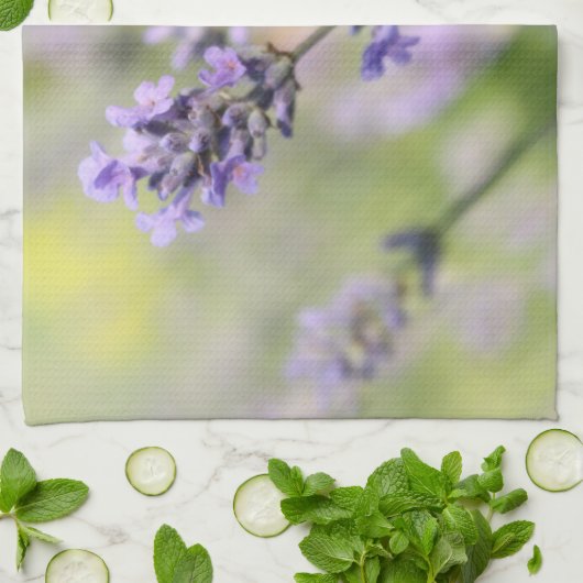 Linge De Cuisine Fleurs de lavande (Plié)