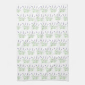 Linge De Cuisine Fleurs de lavande herbes d'aquarelle violet chic (Vertical)