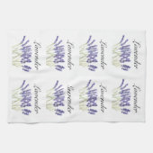 Linge De Cuisine Fleurs de lavande herbes d'aquarelle violet chic (Horizontal)