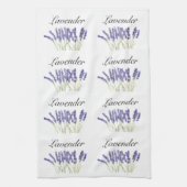 Linge De Cuisine Fleurs de lavande herbes d'aquarelle violet chic (Vertical)