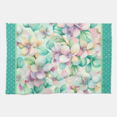 Linge De Cuisine Fleurs de magnolia pastel (Horizontal)
