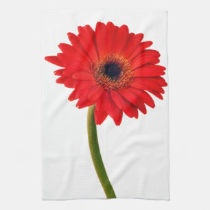 Linge De Cuisine Fleurs de marguerite rouge de Gerber