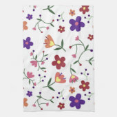 Linge De Cuisine fleurs de motif- (Vertical)