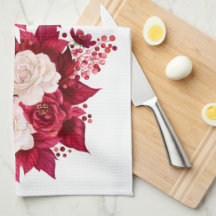 Fleurs de motif de couleur d'eau Fond personnalisé
