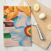 Linge De Cuisine fleurs de narcisse (Quart Plié)