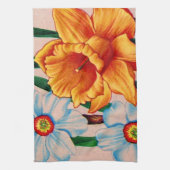 Linge De Cuisine fleurs de narcisse (Vertical)