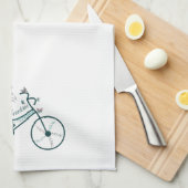 Linge De Cuisine Fleurs de papillons délicates et fans de vélos de  (Quart Plié)