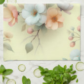 Linge De Cuisine Fleurs de Pâques de printemps (Plié)